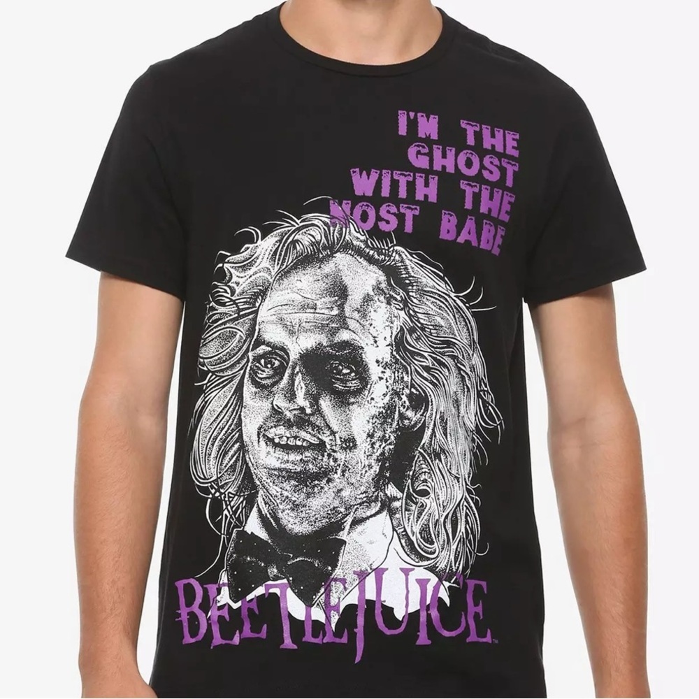 Beetlejuice licensed black neon t-shirt Hot Topic